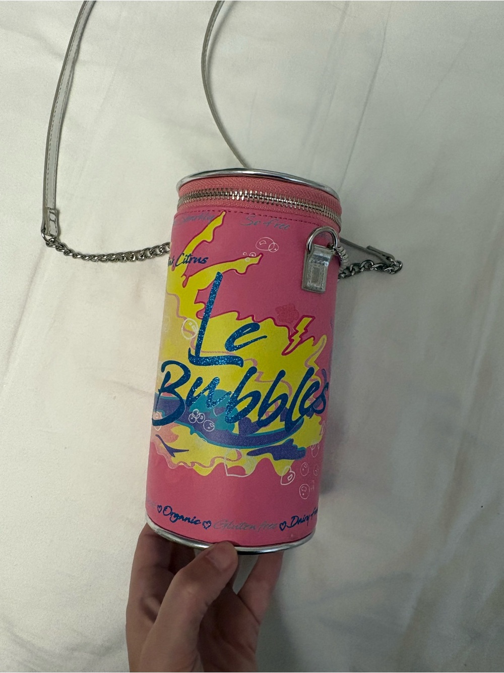 Betsey Johnson Le Bubbles Pink Crossbody Bag